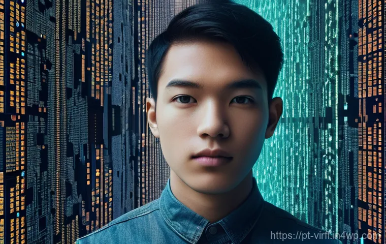 전문가들이 추천하는 가상 정체성 관리 기법 - **Prompt:** A dynamic, conceptual image depicting the blurring lines between real and synthetic digi...